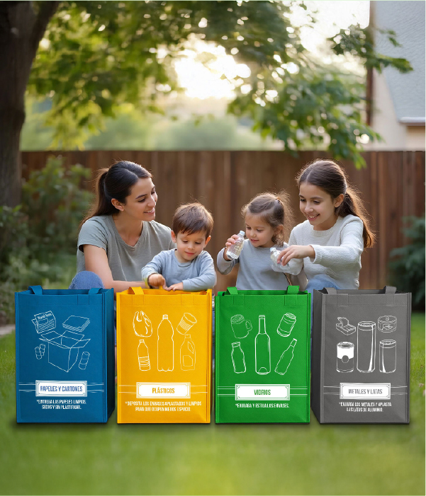 Set de bolsas para reciclaje
